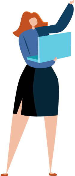 Woman Holding Laptop